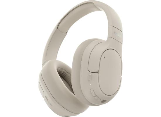 Belkin SoundForm Isolate Active Noise-Cancelling Wireless Headphones, over ear headphones with mic, Bluetooth headphones with 60H playtime, deep bass, CloudCushion ear cups for travel, home, office - White